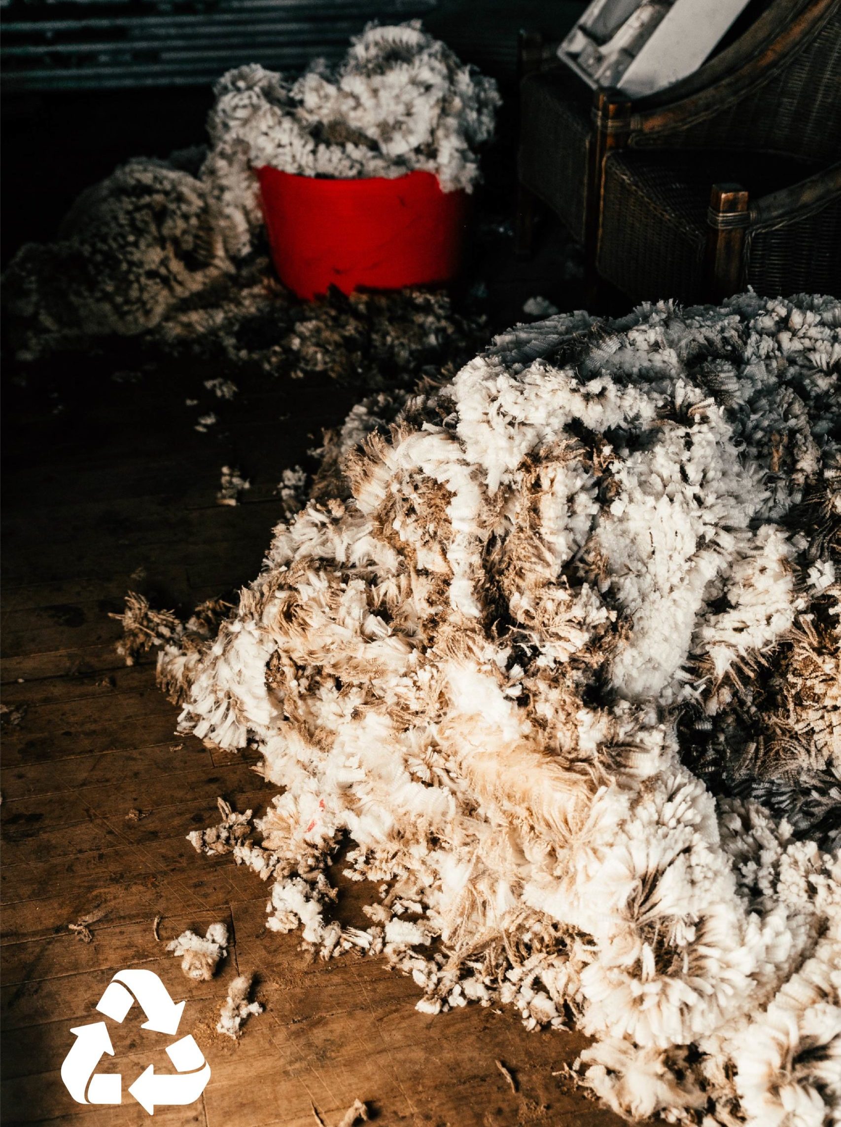 Recycelte Wolle