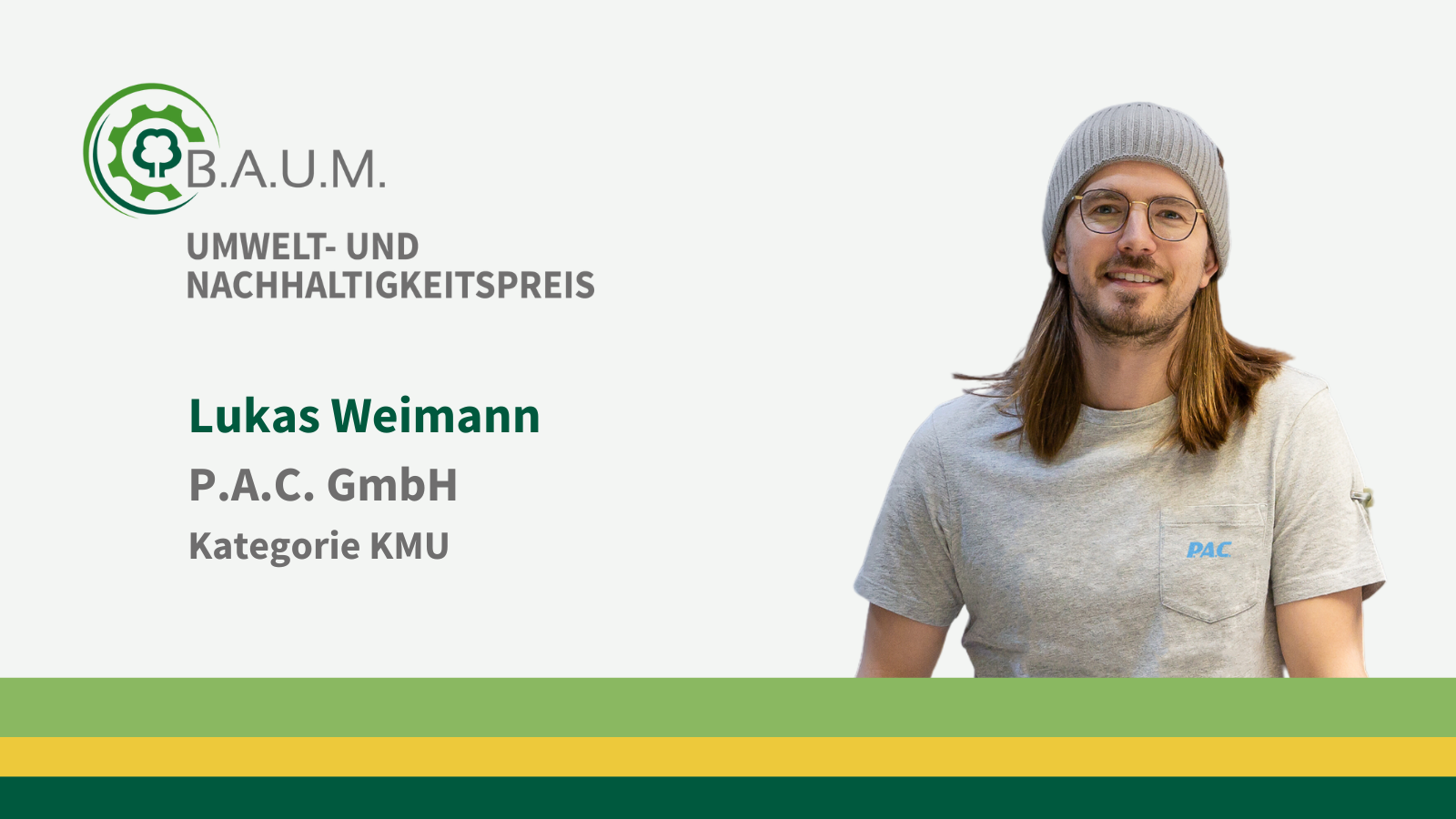 B.A.U.M. Preisträger Lukas Weimann